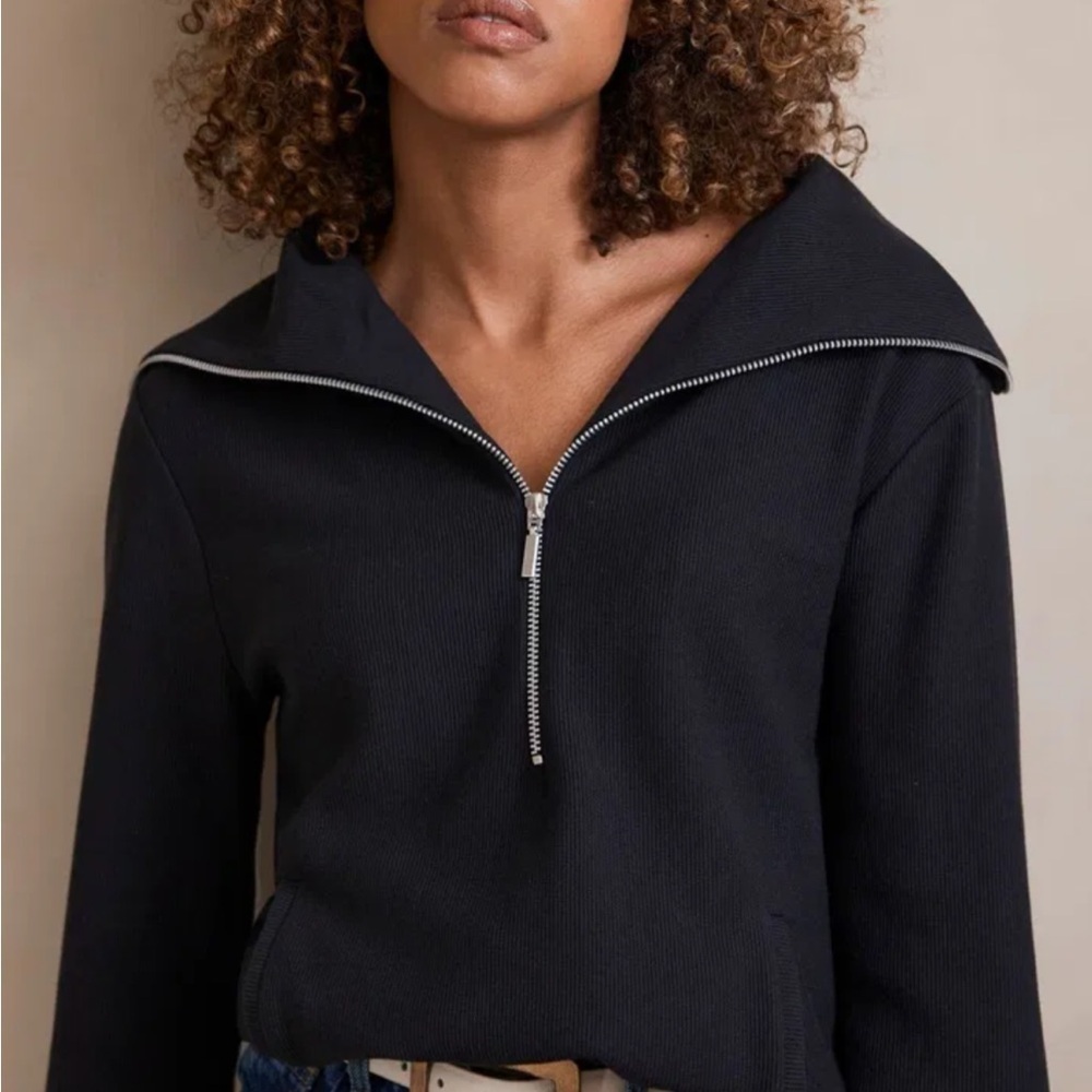 MINT VELVET Zip Up Jumper Pullover Sweater